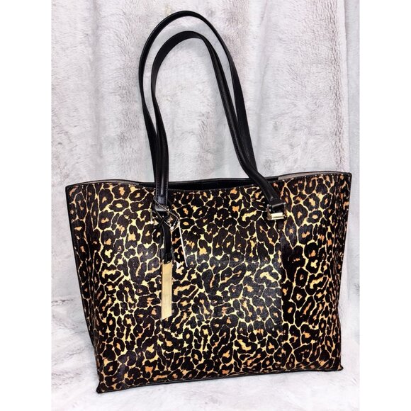 Antonio Melani Elle Cheetah Calf Hair/Leather Large Tote NWT